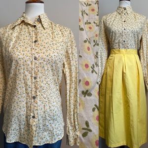 Max Mara Floral Button Down Shirt